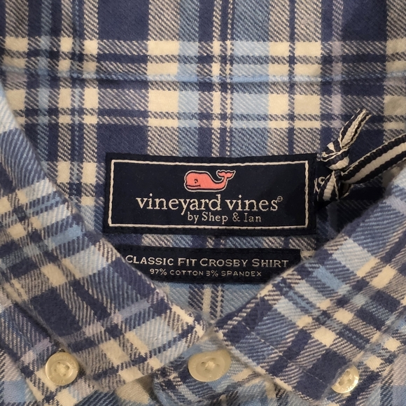 Vineyard Vines Mill Hill Flannel Crosby Shirt XS - Picture 5 of 7